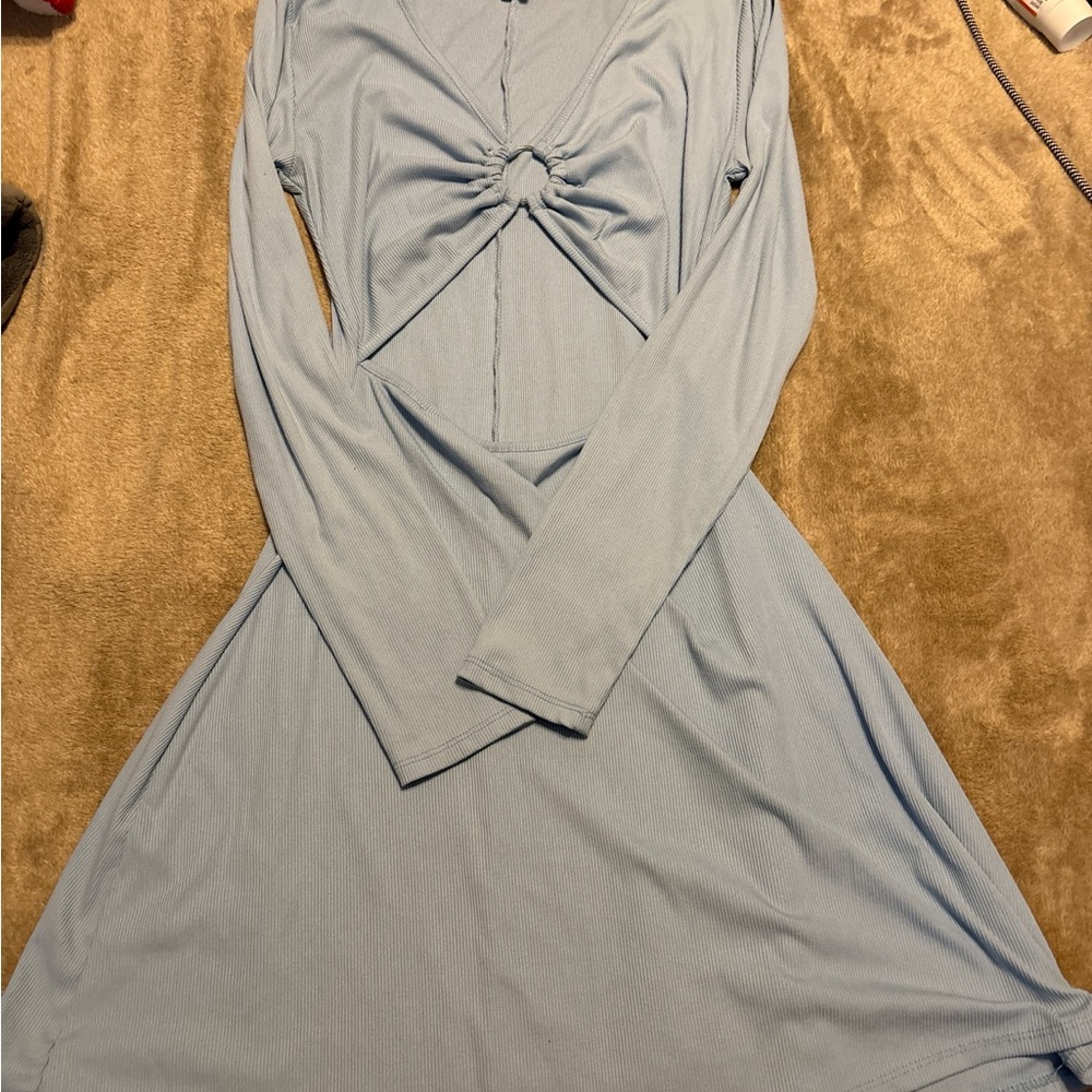 Rue21 Sky Blue Long Sleeve Dress